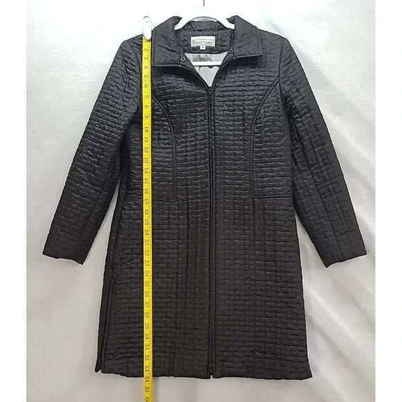Elliott Lauren Knee‎ Length Quilted Jacket Sm Office Casual Capsule Missing Hood - Picture 5 of 9